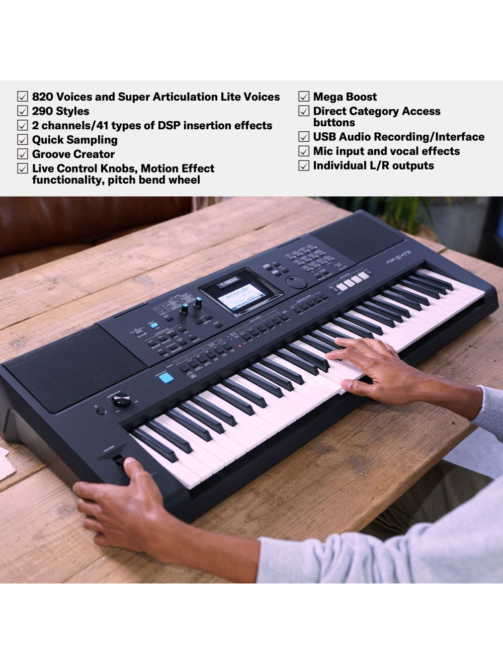 YAMAHA - PSR-E473 - PORTABLE KEYBOARD - Image 9